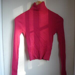 Zara Women's Hot Pink Turtle Neck